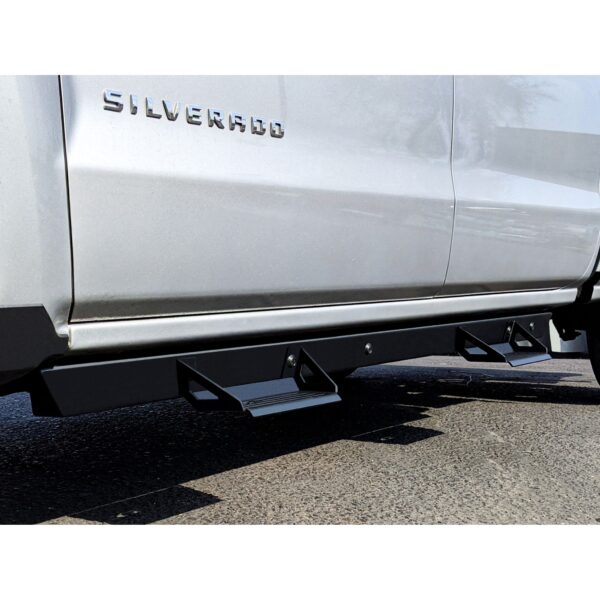 ICI Side Steps; 840121412920; 2020 - 2024 GMC Sierra 2500/3500; Alumilite Series; aftermarket truck side step nerfbars