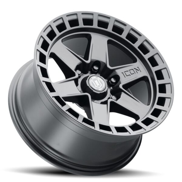 ICON ALLOYS RAIDER SAT BLK - 17 X 8.5 / 6 X 120 / 0 MM / 4.75" BS