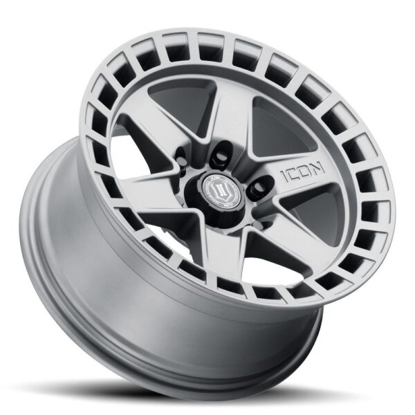 ICON ALLOYS RAIDER TITANIUM - 17 X 8.5 / 6 X 135 / 6 MM / 5" BS