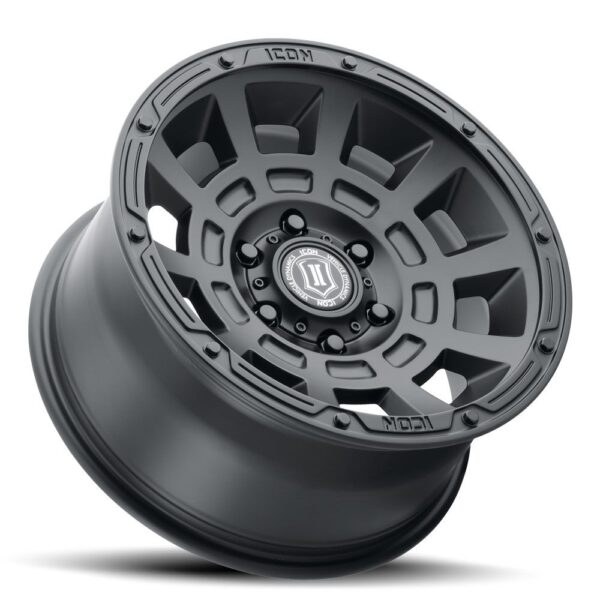 ICON ALLOYS THRUST SAT BLK - 17 X 8.5 / 6 X 120 / 0 MM / 4.75" BS