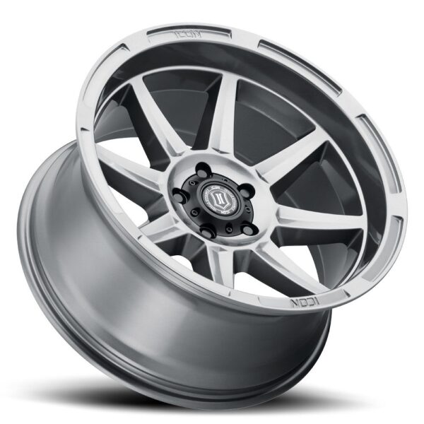 ICON ALLOYS BANDIT GUN MTL - 20x10 / 5x150 / -24MM / 4.5" BS