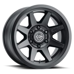 ICON ALLOYS REBOUND SLX SAT BLK - 17 X 8.5 / 6 X 5.5 / 0MM / 4.75" BS
