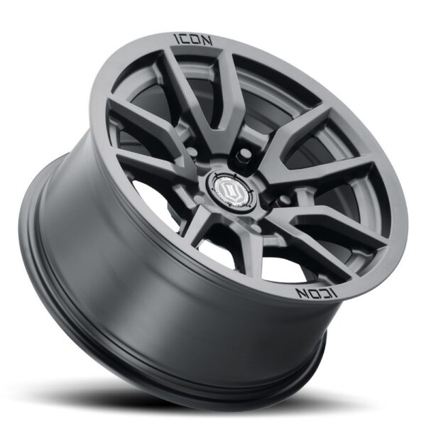 ICON ALLOYS VECTOR 5 SAT BLK -17 x 8.5 / 5 x 5" / -6MM / 4.5" BS