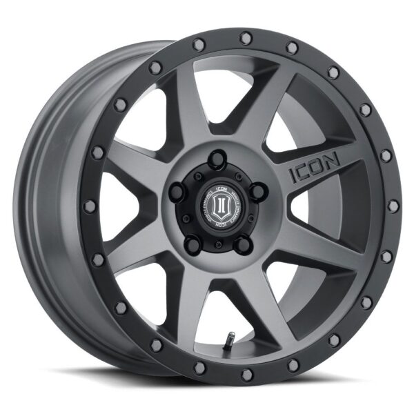 ICON ALLOYS REBOUND TITANIUM - 17 x 8.5 / 5 X 4.5 / 0MM / 4.75" BS
