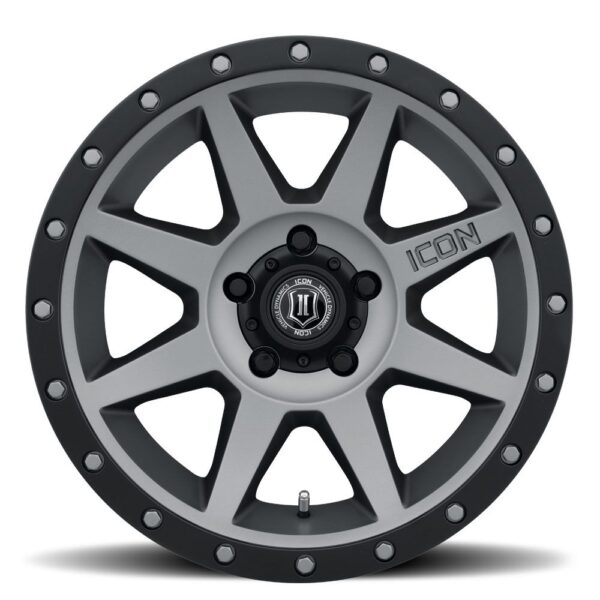 ICON ALLOYS REBOUND TITANIUM - 17 x 8.5 / 5 X 4.5 / 0MM / 4.75" BS