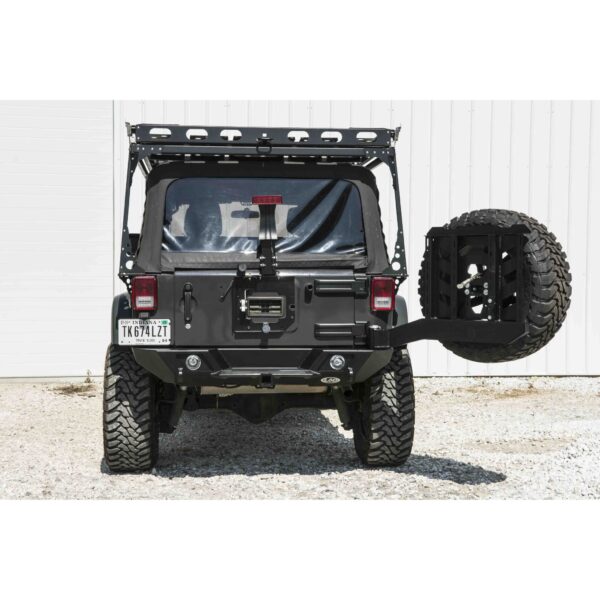 JK Destroyer Shorty Rear Bumper  w / Tire Carrier