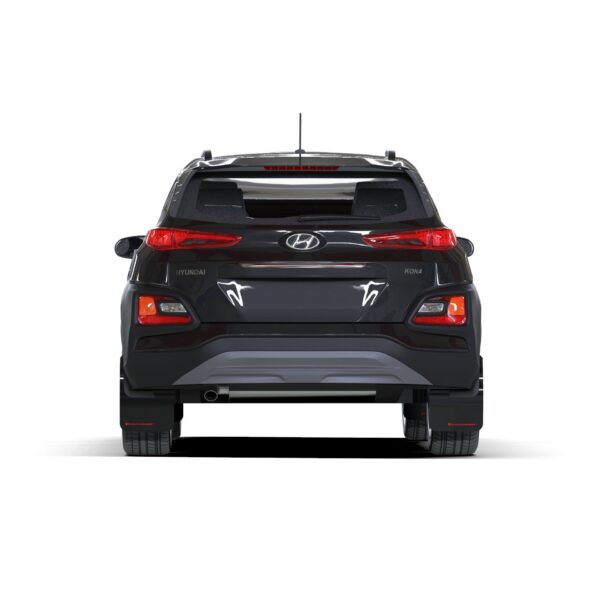Rally Armor MF63-UR-BLK/WH 2018-2023 Hyundai Kona Black Mud Flap/White Logo