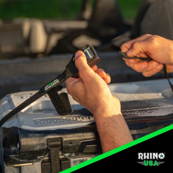 RHINO USA LASHING STRAPS 1IN X 12FT - SET OF 4 (BLACK)
