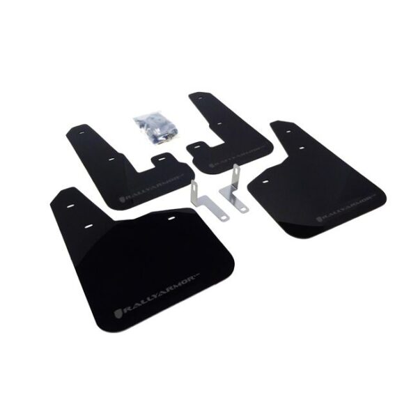 Rally Armor MF14-UR-BLK/GRY - 2010-2014 Subaru Legacy 2.5i, 3.6R - Black Mud Flap/Grey Logo
