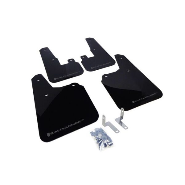 Rally Armor MF16-UR-BLK/GRY - 2010-2014 Subaru Outback 2.5i, 3.6R - Black Mud Flap/Grey Logo