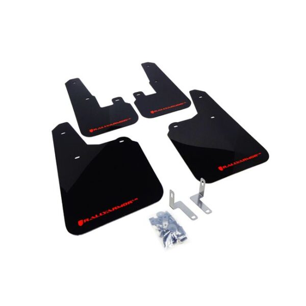 Rally Armor MF16-UR-BLK/RD - 2010-2014 Subaru Outback 2.5i, 3.6R - Black Mud Flap/Red Logo