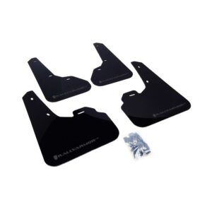Rally Armor MF17-UR-BLK/GRY - 2010-2013 Mazda 3 I, Mazdaspeed, S - Black Mud Flap/Grey Logo