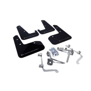 Rally Armor MF19-UR-BLK/GRY - 2011-2014 Subaru STI Sedan / 2011-2014 Subaru WRX Sedan - Black Mud Flap/Grey Logo
