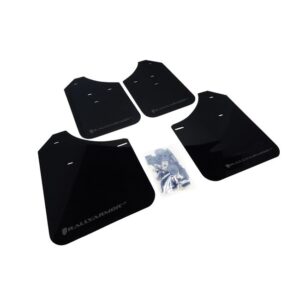 Rally Armor MF1-UR-BLK/GRY - 2002-2007 Subaru Impreza WRX/STI / 2002-2007 Subaru Impreza RS/2.5i - Black Mud Flap/Grey Logo