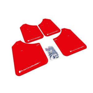 Rally Armor MF1-UR-RD/WH - 2002-2007 Subaru Impreza WRX/STI / 2002-2007 Subaru Impreza RS/2.5i - Red Mud Flap/White Logo