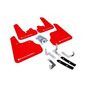 Rally Armor MF22-UR-RD/WH - 2012-2016 Subaru Impreza Limited, Premium, Sport - Red Mud Flap/White Logo