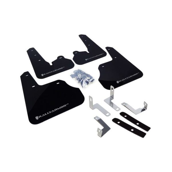 Rally Armor MF22-UR-BLK/SIL - 2012-2016 Subaru Impreza Limited, Premium, Sport - Black Mud Flap/Silver Logo