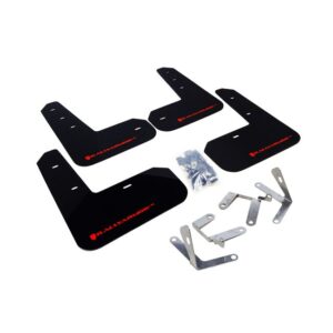 Rally Armor MF23-UR-BLK/RD - 2013-2016 Toyota FR-S / 2013-2019 Subaru BRZ - Black Mud Flap/Red Logo