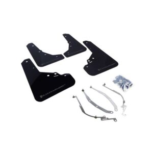 Rally Armor MF25-UR-BLK/GRY - 2012-2019 Fiat Fiat 500 Abarth, 500T, Sport - Black Mud Flap/Grey Logo