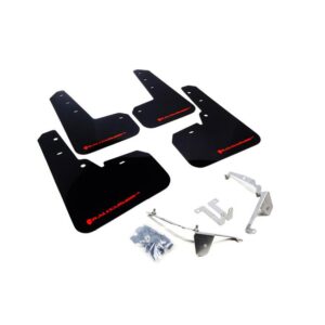 Rally Armor MF26-UR-RD/WH - 2013-2017 Subaru XV Crosstrek - Red Mud Flap/White Logo