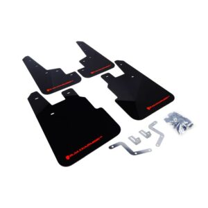 Rally Armor MF28-UR-BLK/RD - 2014-2018 Subaru Forester - Black Mud Flap/Red Logo