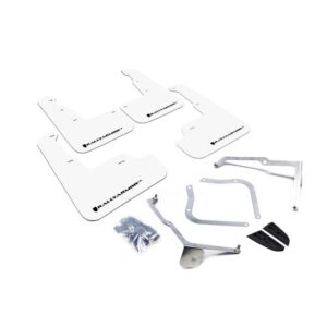 Rally Armor MF32-UR-WH/BLK - 2015-2019 Subaru WRX Sedan / 2015-2019 Subaru STI Sedan - White/Black Logo