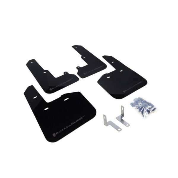 Rally Armor MF34-UR-BLK/GRY - 2015-2019 Subaru Legacy 2.5i, 2.5i Premium, 2.5i Limited, 3.6R Limited - Black Mud Flap/Grey Logo