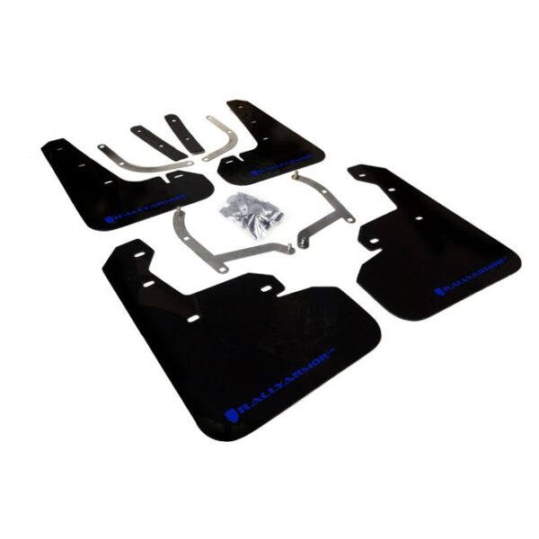 Rally Armor MF45-UR-BLK/BL - 2017-2019 Subaru Impreza Limited, Premium, Sport - Black Mud Flap/Blue Logo