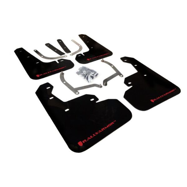 Rally Armor MF45-UR-BLK/RD - 2017-2019 Subaru Impreza Limited, Premium, Sport - Black Mud Flap/Red Logo