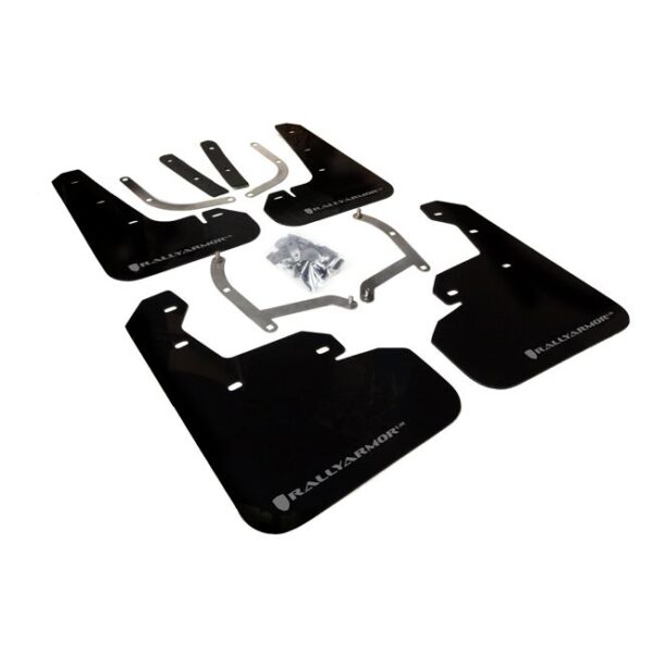 Rally Armor MF45-UR-BLK/SIL - 2017-2019 Subaru Impreza Limited, Premium, Sport - Black Mud Flap/Silver Logo