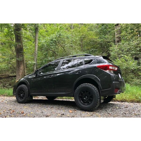 Rally Armor MF46-LTUR-BLK/PYP - 2018-2023 Subaru Crosstrek Limited, Premium, Sport - Black Mud Flap/Yellow Pearl Logo