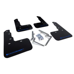 Rally Armor MF47-UR-BLK/BL - 2017-2022 Honda Civic Type R - Black Mud Flap/Blue Logo