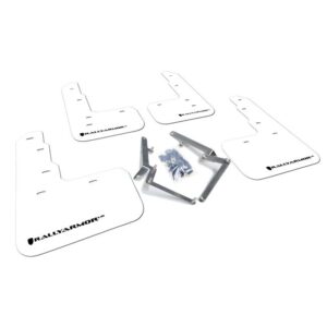 Rally Armor MF47-UR-WH/BLK - 2017-2022 Honda Civic Type R - White/Black Logo