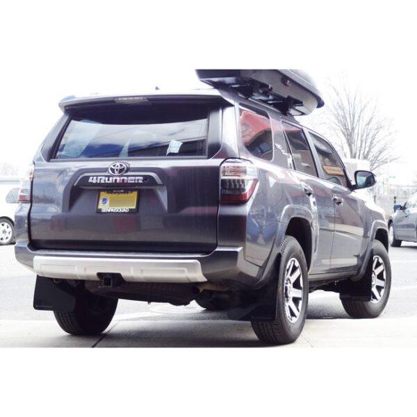 Rally Armor MF48-UR-BLK/GRY - 2012-2024 Toyota 4Runner Base, Limited, TRD Pro - Black Mud Flap/Grey Logo