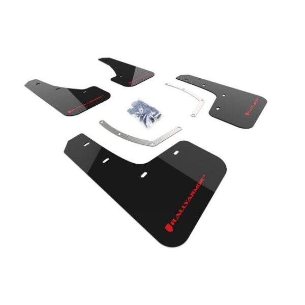 Rally Armor MF49-UR-BLK/RD - 2018-2025 Subaru Ascent - Black Mud Flap/Red Logo