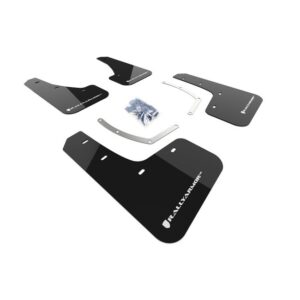 Rally Armor MF49-UR-BLK/WH - 2018-2025 Subaru Ascent - Black Mud Flap/White Logo