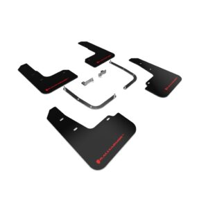 Rally Armor MF58-UR-BLK/RD - 2019-21 Hyundai Veloster Veloster Turbo, 2.0 R-Spec - Black Mud Flap/Red Logo