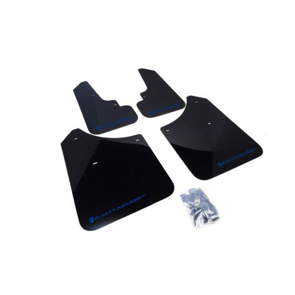 Rally Armor MF5-UR-BLK/BL - 2003-2008 Subaru Forester 2.5X/XT - Black Mud Flap/Blue Logo