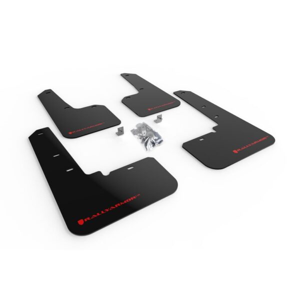 Rally Armor MF66-UR-BLK/RD - 2020-25 Subaru Outback - Black Mud Flap/Red Logo