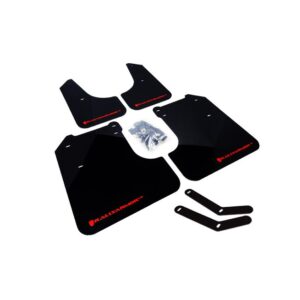 Rally Armor MF6-UR-RD/WH - 2008-2011 Subaru Impreza Impreza/WRX - Red Mud Flap/White Logo