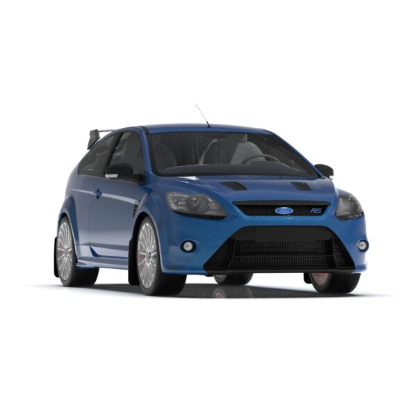 Rally Armor MF56-UR-BLK/BL - 2009-11 Ford Focus Mk2 RS & RS500 - Black Mud Flap/Blue Logo