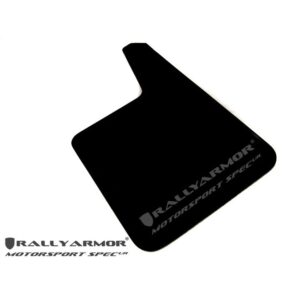 Rally Armor MF20-MSUR-BK/GY - Universal - Black Mud Flap/Grey Logo