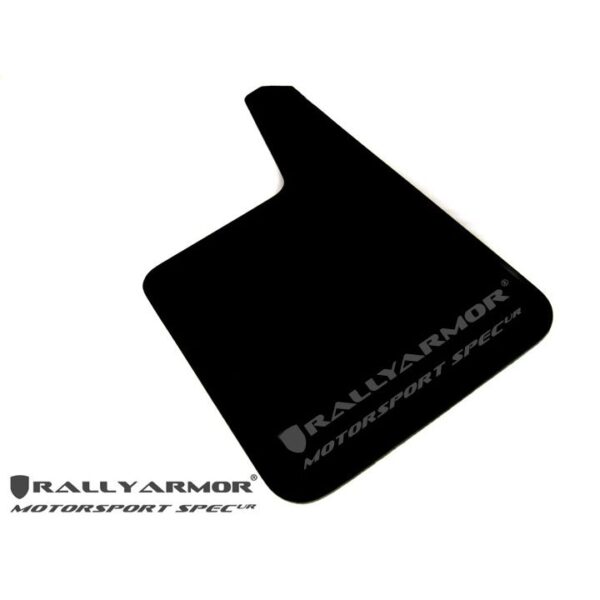 Rally Armor MF20-MSUR-BK/GY - Universal - Black Mud Flap/Grey Logo