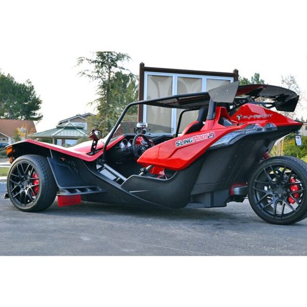 Rally Armor MF38-UR-BLK/RD - 2015-2016 Polaris Slingshot SL, SL LE - Black Mud Flap/Red Logo