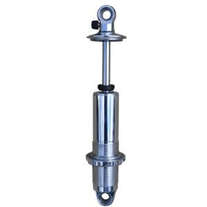 Polished HQ Coil-Over shock with 6.9" stroke and 2" stud mount, universal.