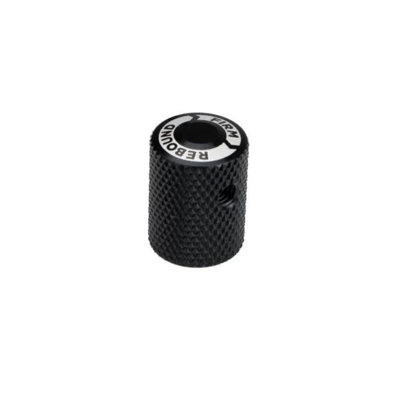 Long rebound knob for Ridetech HQ Shocks, aluminum, black.