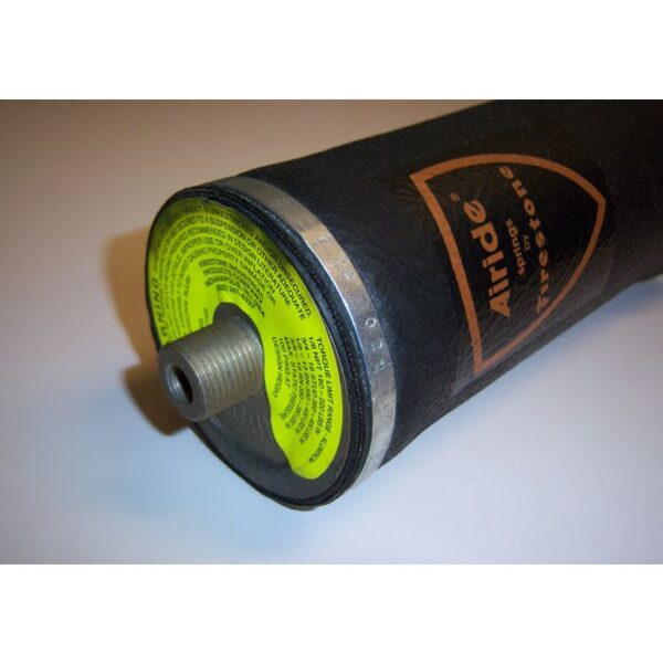 Firestone 7076 rolling sleeve air spring, 4" diameter with 1/8" npt port.