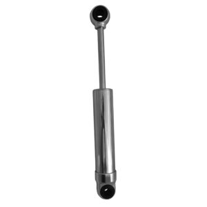 Polished Hot Rod Shock, 4.8" stroke with exposed shaft, universal.
