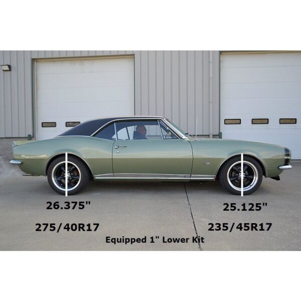 Front dual rate springs, 2" lowering for 1955-1957 Bel Air, 1967-1969 F-Body SB.