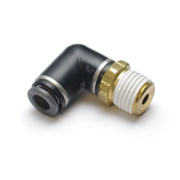Airline Fitting, Swivel Elbow. 1/8" NPT to 3/8" Airline.